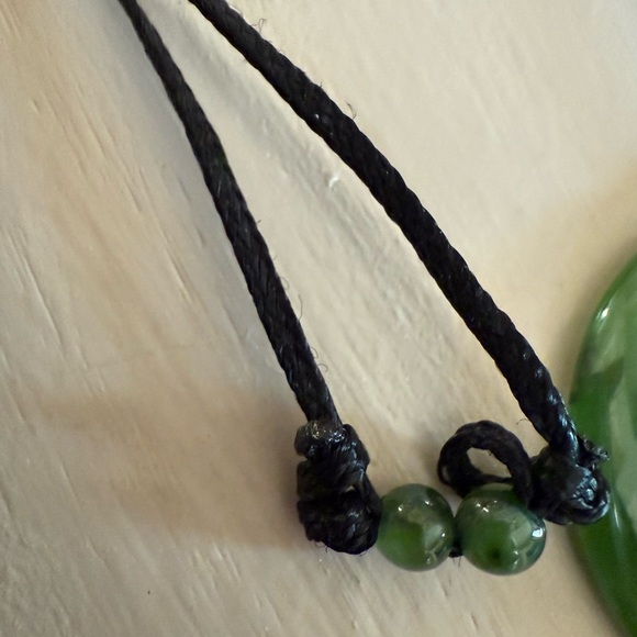 Vintage Disc Jade | Circle of Life Pendant Necklace - Picture 3 of 4